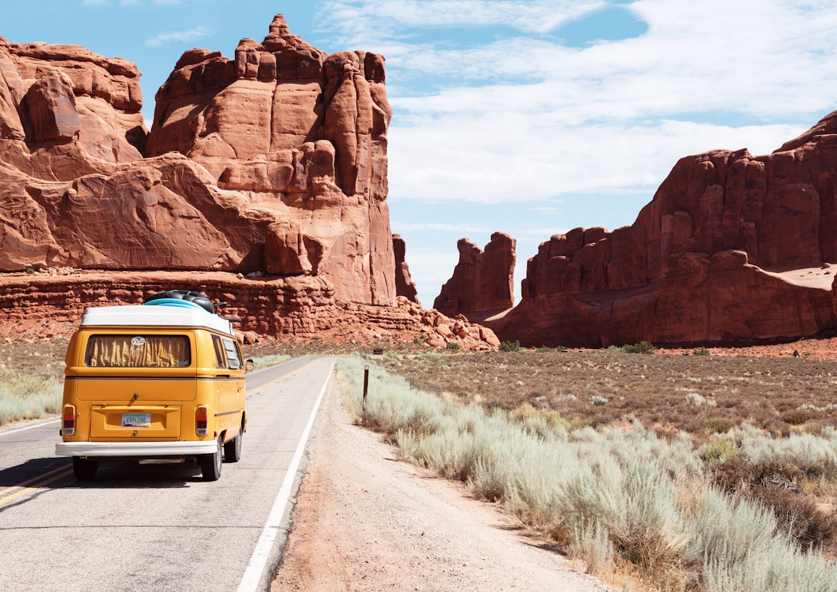 Desert road emptiness